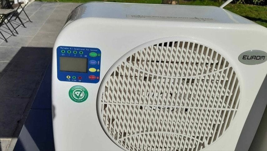 Eurom Mobiele Airco voor Camper/Caravan - Set van 2, Gebruikt, Minder dan 60 m³, 3 snelheden of meer, Ophalen of Verzenden