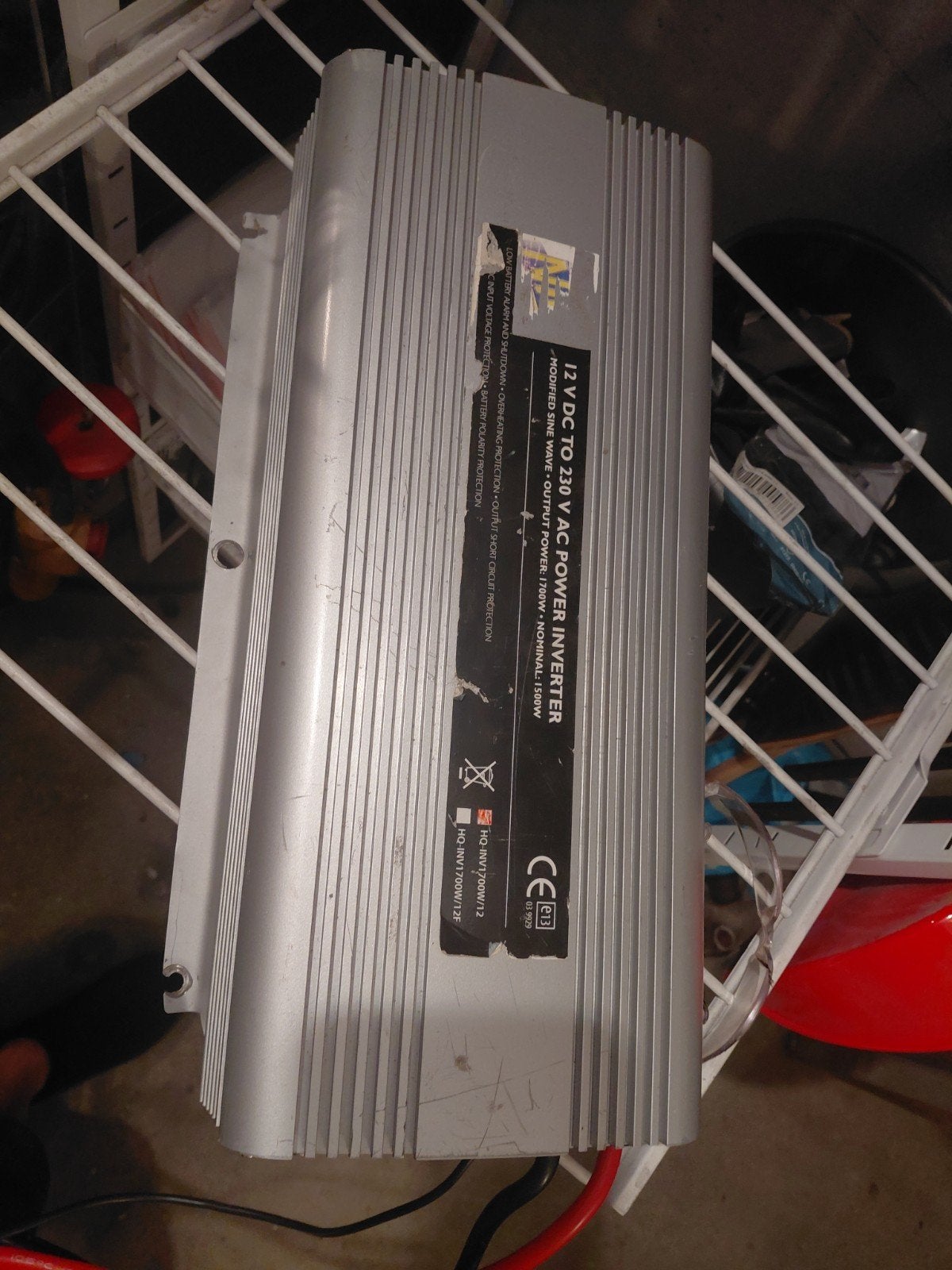 Omvormer 12V naar 220V - 1700W, Ophalen of Verzenden, Gebruikt, Universele onderdelen