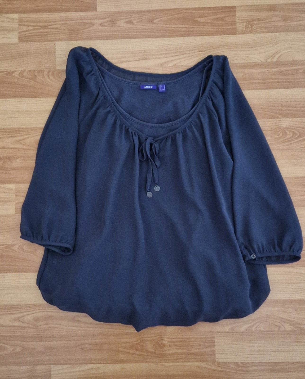 Mooie grijze blouse met driekwart mouwen, Mexx, Ophalen of Verzenden, Maat 36 (S), Grijs