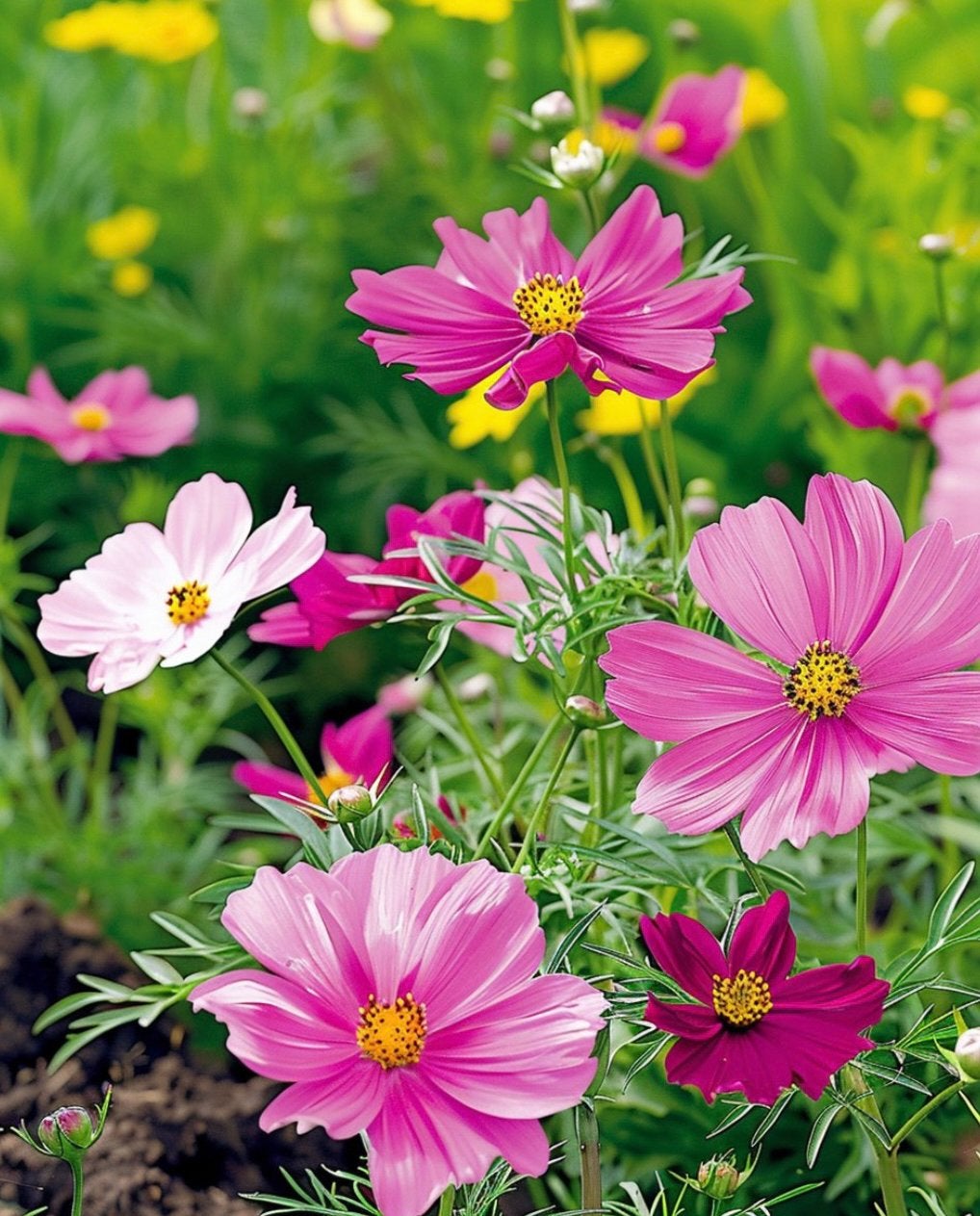 BIO cosmea, Tuin en Terras, Planten | Tuinplanten, Ophalen, Overige soorten, Volle zon