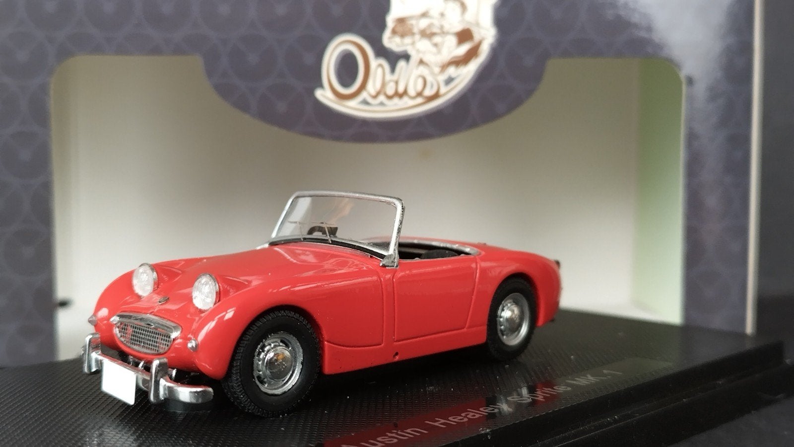 Austin Healey Sprite mk1 Red 1:43 Ebbro Pol, Overige merken, Auto, Verzenden, .