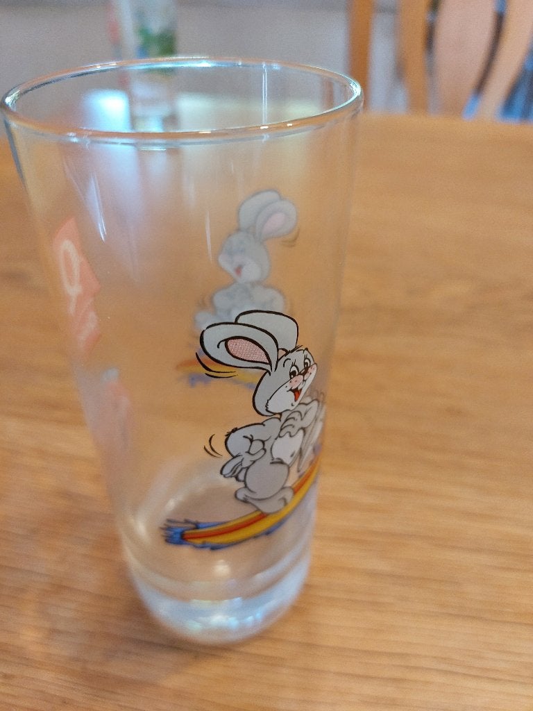 Coca Cola glas, quick Bugs Bunny, Verzamelen, Ophalen of Verzenden, Gebruiksvoorwerp