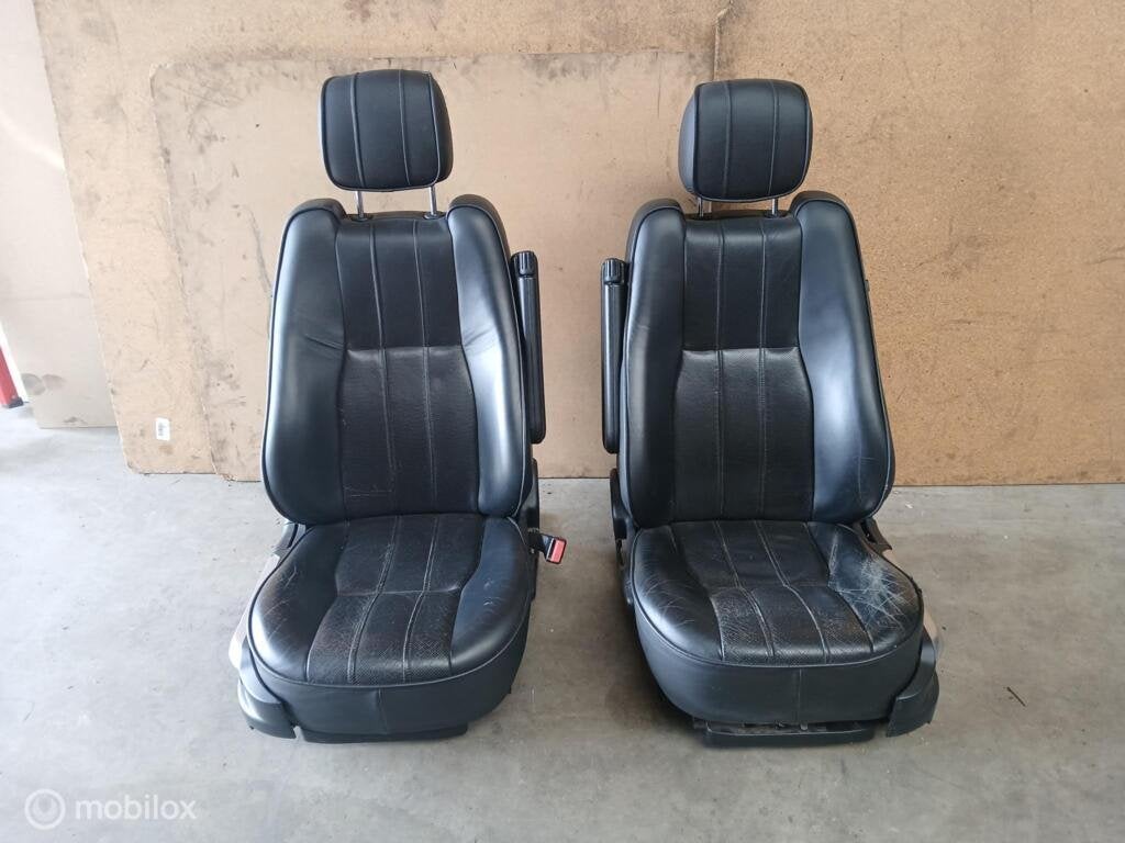 Stoelen Range Rover L322 Vogue Facelift Zetels Zwart Leer, Land Rover, Ophalen of Verzenden, Gebruikt, Land Rover