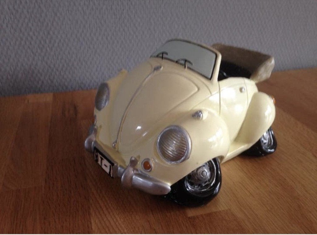 volkswagen kever beetle grote spaarpot per stuk, Ophalen of Verzenden, Nieuw, Steen, Aardewerk of Keramiek, Vervoermiddel