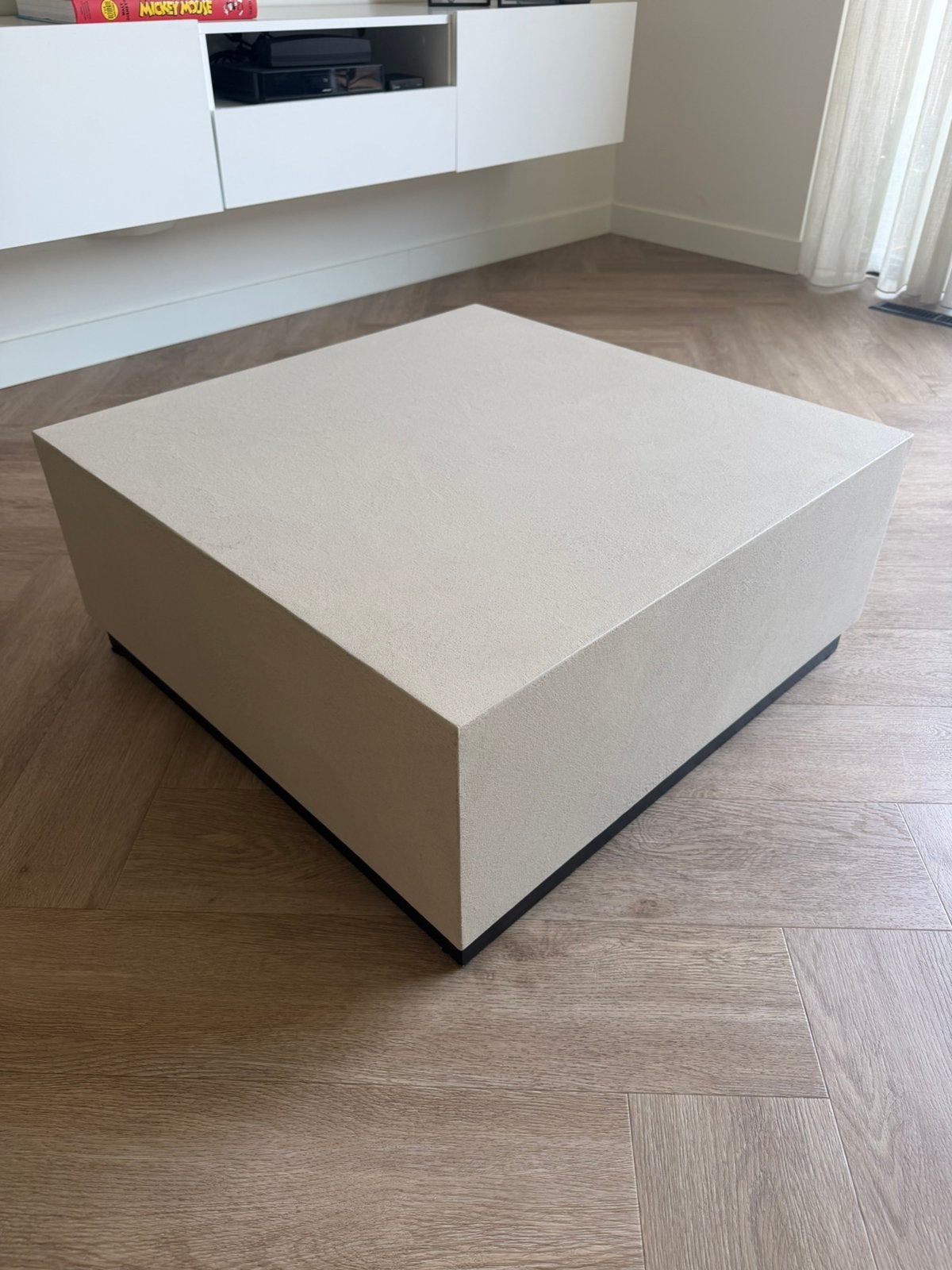 Handgemaakte salontafel van Forcrete microcement, 50 tot 100 cm, Microcement, Vierkant, Nieuw