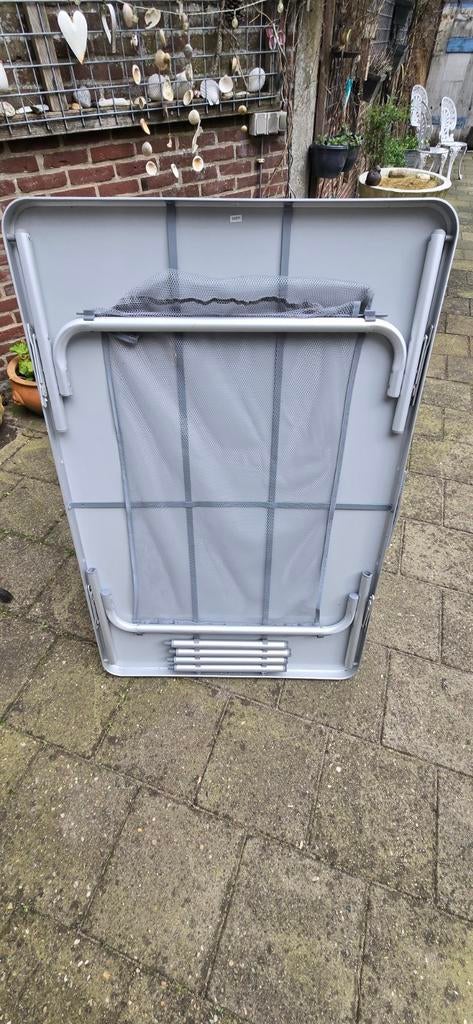Campingtafel aluminium 120 x 80 met net eronder, Ophalen, Nieuw, Campingtafel
