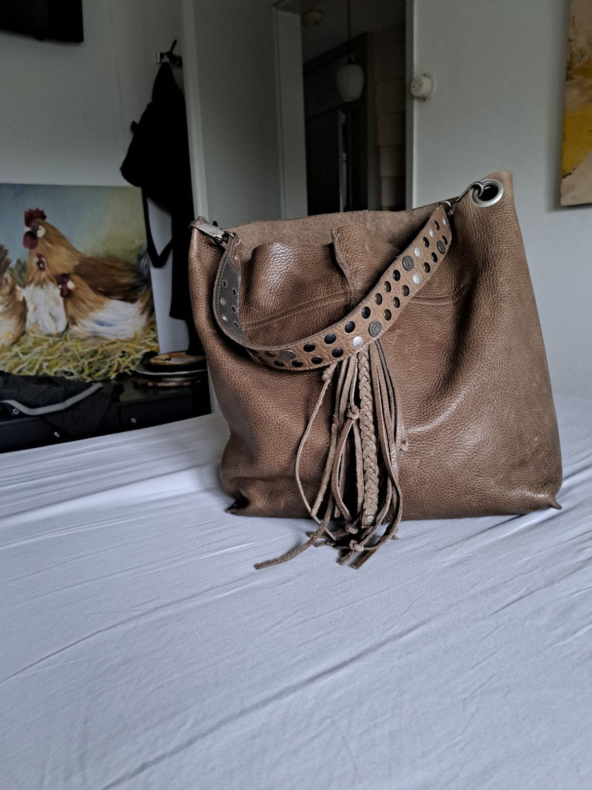 Stevige stoere X Works tas in kakie kleur, Ophalen of Verzenden
