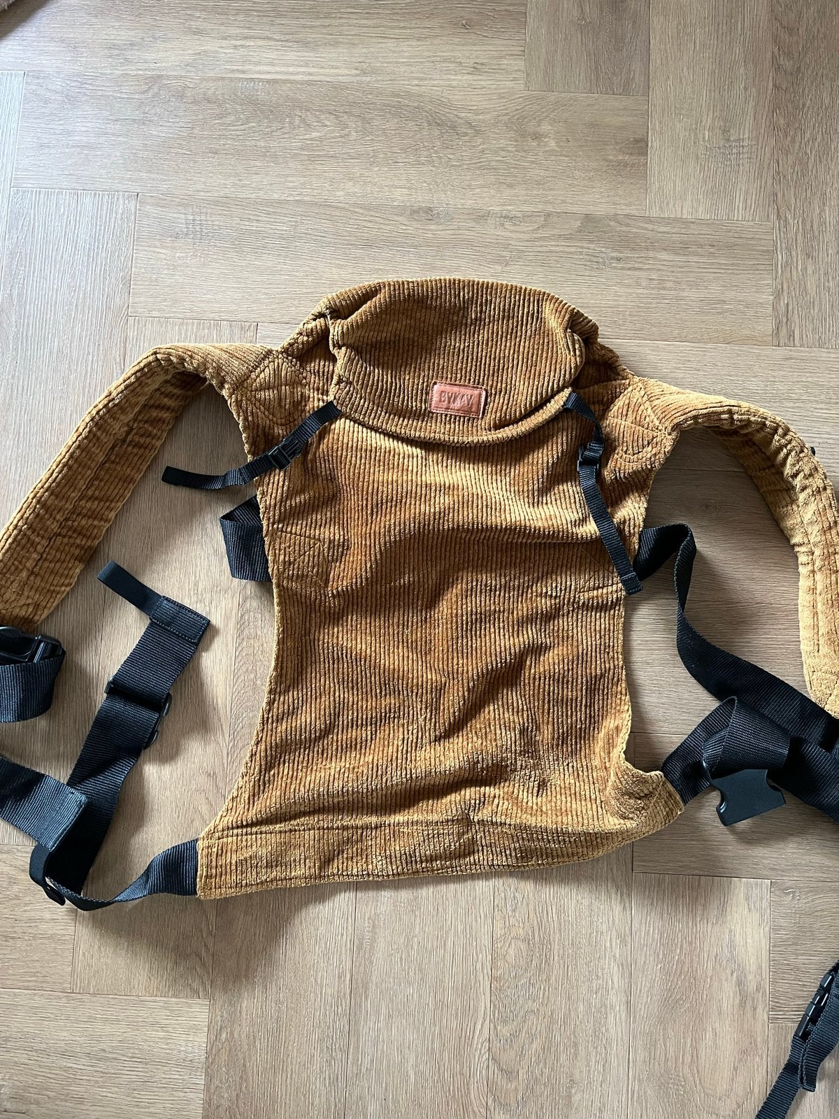 ByKay Click Carrier Rib mustard brown- Zo goed als nieuw, Ophalen of Verzenden, Zo goed als nieuw, Draagzak, Overige merken