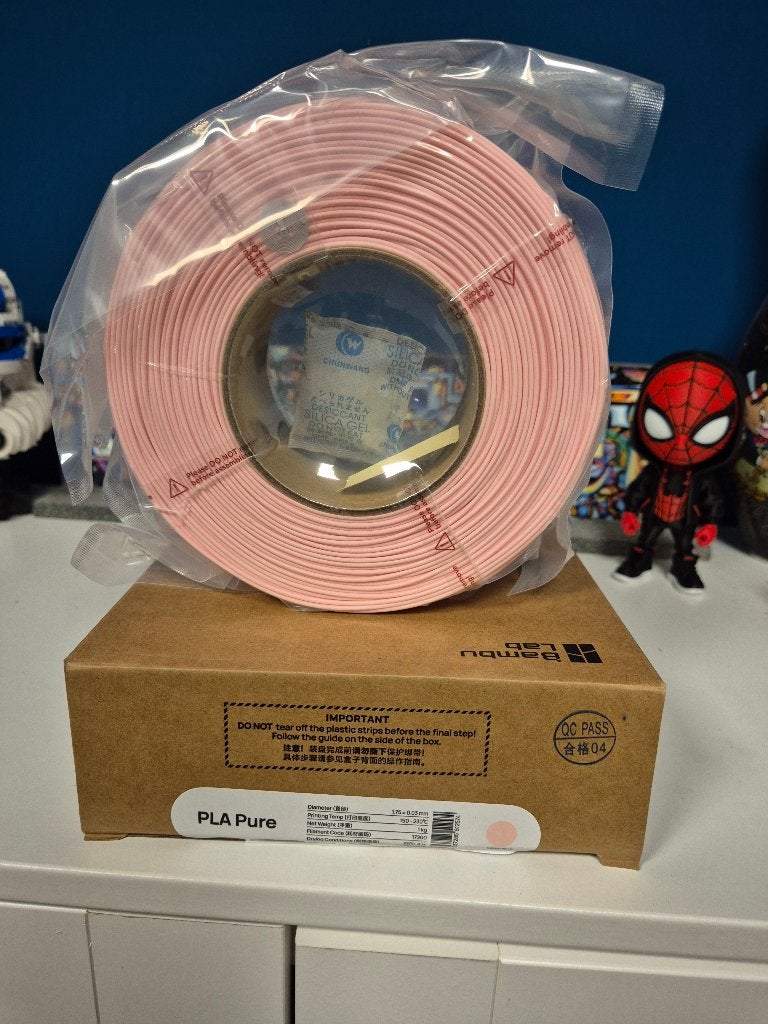 Bambu Lab PLA Pure - Milky Pink (Melkroze) Refill, Computers en Software, Ophalen of Verzenden, Nieuw, Filamentrollen