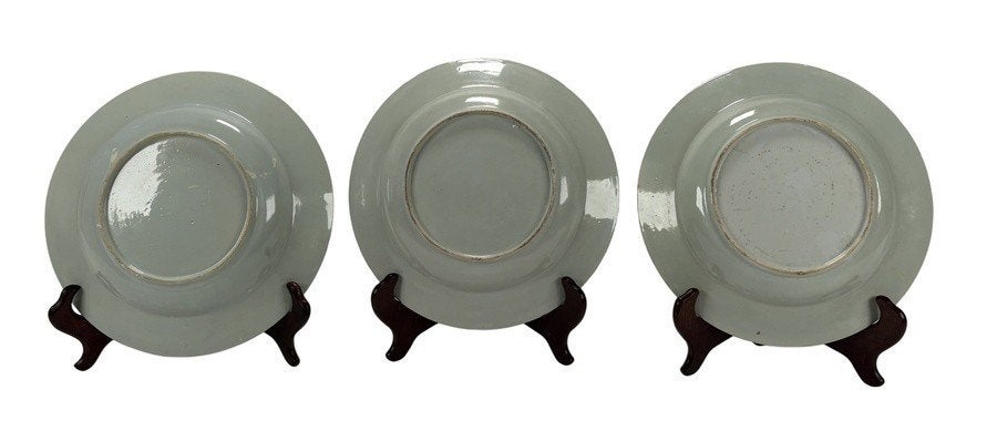 985. Porseleinen borden met blauw-wit decor - China,18e eeuw, Antiek en Kunst, Ophalen of Verzenden