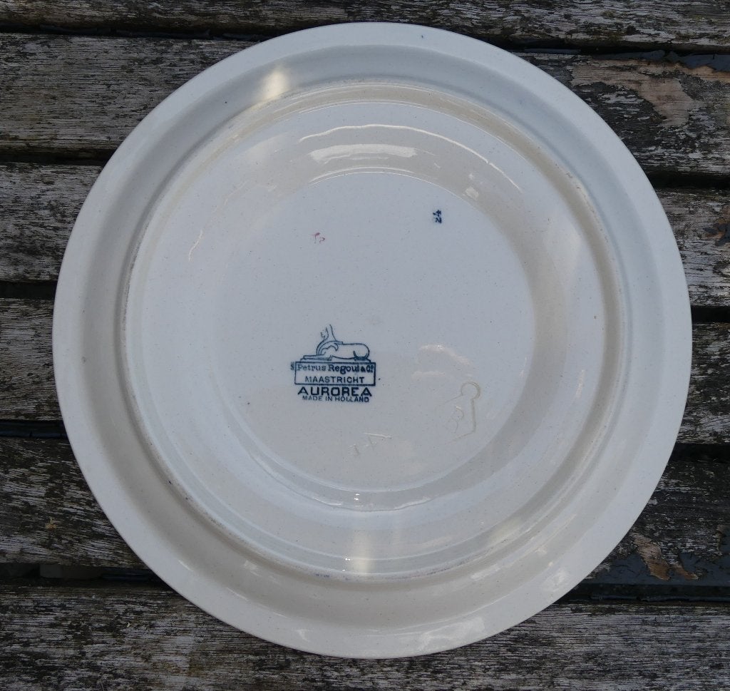 Uniek Petrus Regout Aurorea Onderbord Soepterrine / Bloempot, Ophalen of Verzenden