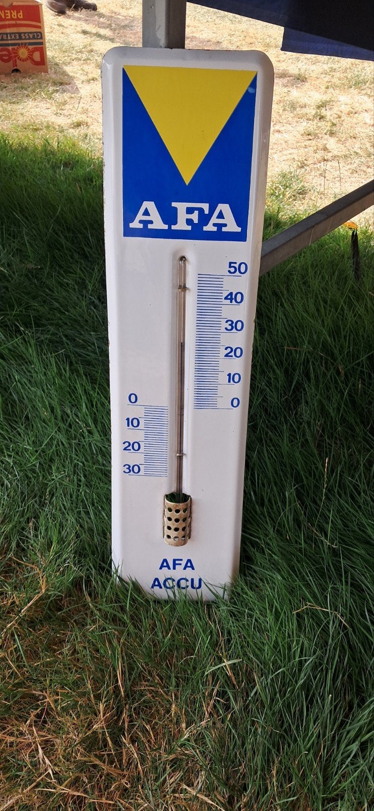 AFA accu thermometer, Ophalen of Verzenden, Zo goed als nieuw, Reclamebord