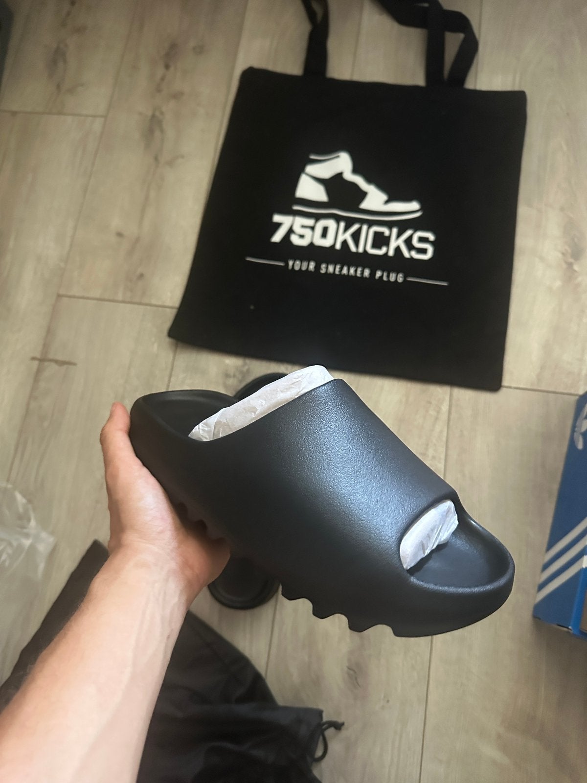YZY YS-01 Black Maat EU44,5 44.5 - US10 (Yeezy), Slippers, A, Zwart, Yeezy