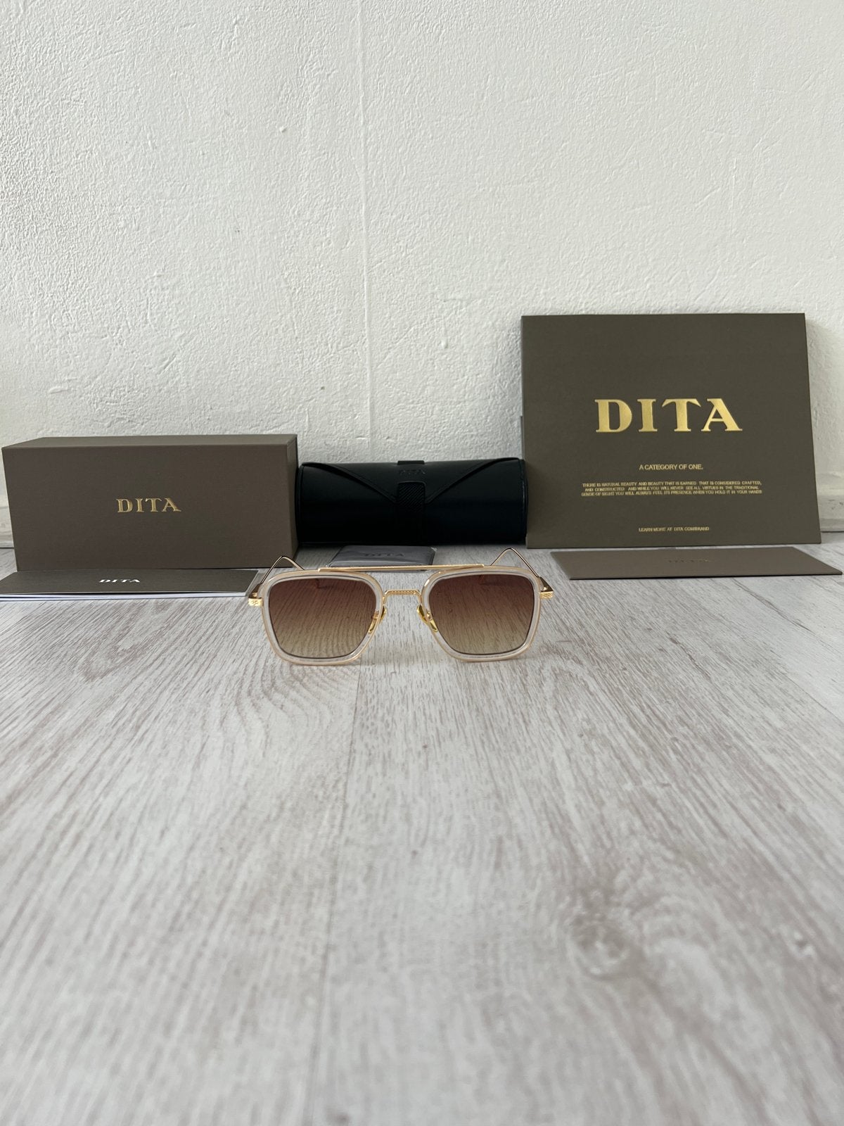 Dita Flight 006 - NIEUW, Overige merken, Zonnebril, Beige, Nieuw
