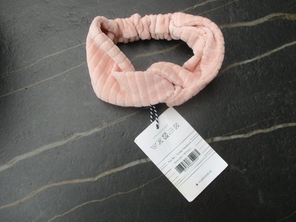 Your Wishes haarband pink rib NIEUW maat 0 / 1, Kinderen en Baby's, Babykleding | Maat 62, Overige typen, Nieuw, Ophalen of Verzenden