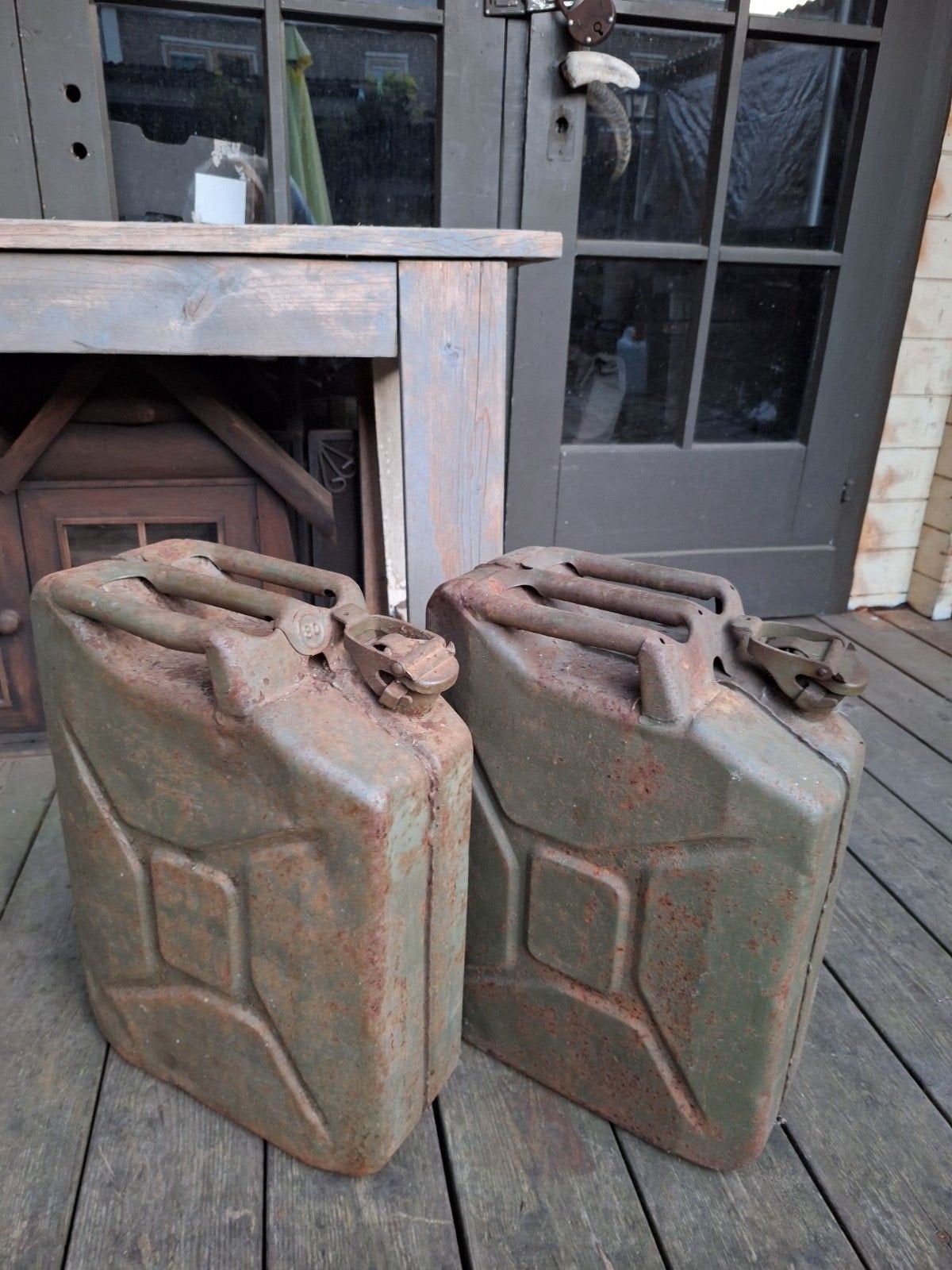Jerrycans USA, militair, Amerikaans, 2e WO, WW2, Ophalen, Amerika