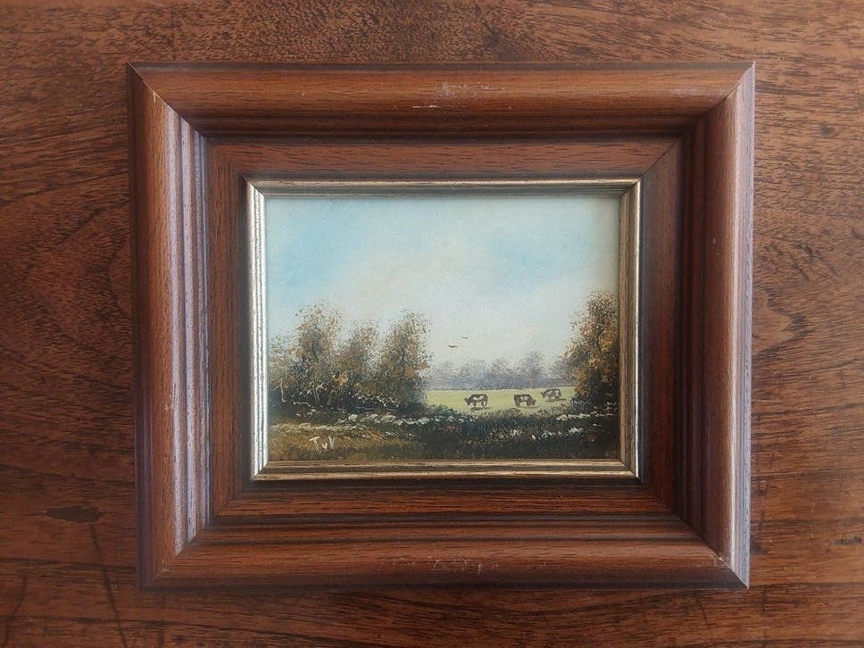 De Vier Jaargetijden, Antiek en Kunst, Kunst | Schilderijen | Klassiek, Paneel, Realistisch, Ophalen of Verzenden, Landschap