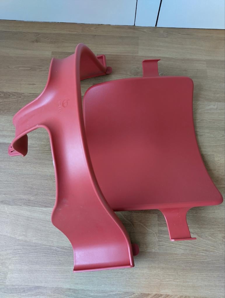 Rood babyset / opzetstuk Stokke Tripp Trapp, Kinderen en Baby's, Kinderstoelen, Ophalen of Verzenden, Zo goed als nieuw, Meegroeistoel