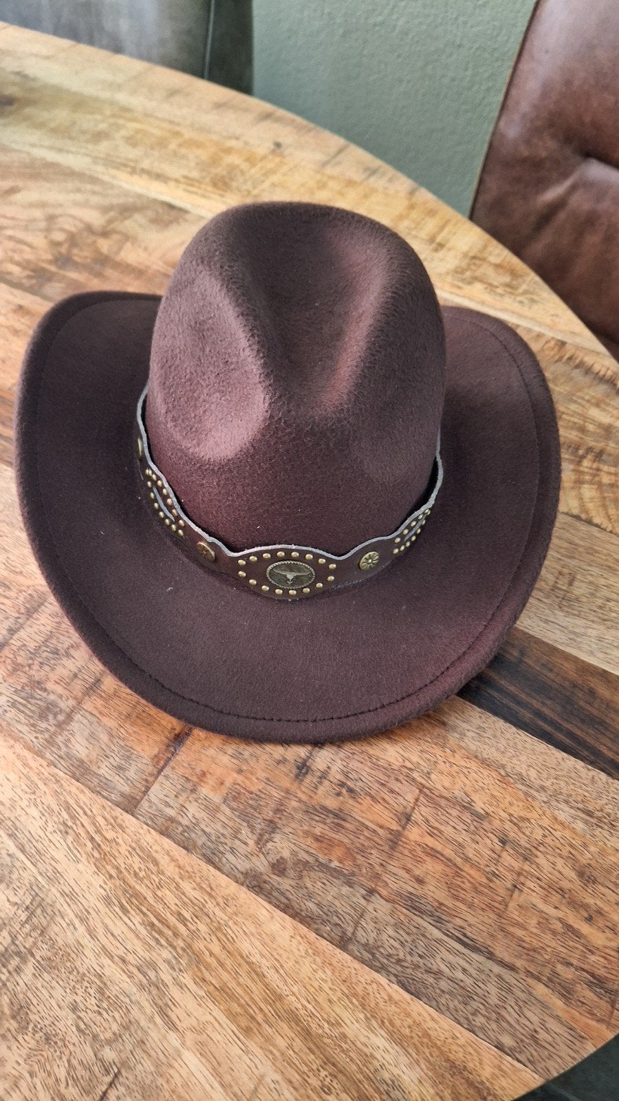 Bruine cowboyhoed Ibiza style Nieuwstaat, Hoed, Nieuw, Onbekend, One size fits all