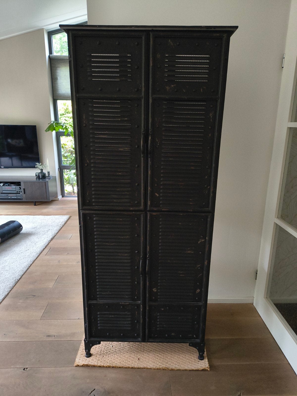 vintage metalen kastje, Ophalen, Gebruikt, Vintage