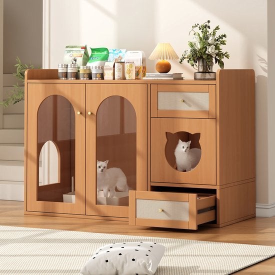 Kattenmeubel – Kattenhuis – Kattenkast – Kattenbakmeubel, Corvance B.V., Verzenden, Nieuw, Corvancebol@gmail.com