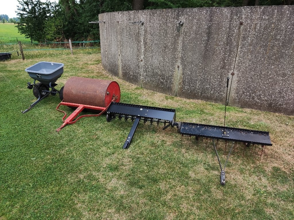 4 werktuigen  voor achter de zitmaaier, quad, etc.