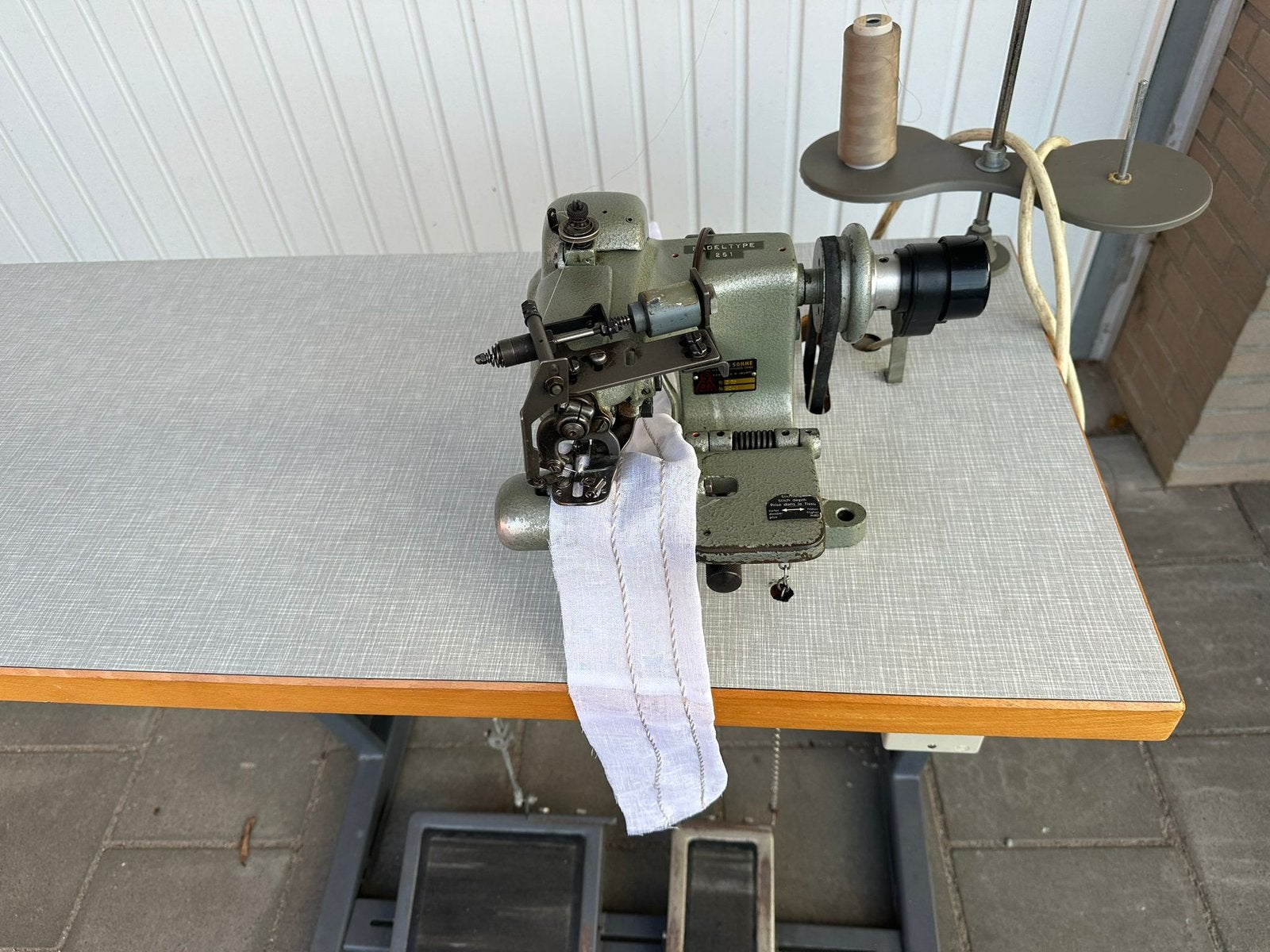 Industrie blindzoom naaimachine., Ophalen of Verzenden, Zo goed als nieuw, Naaimachine, Overige merken