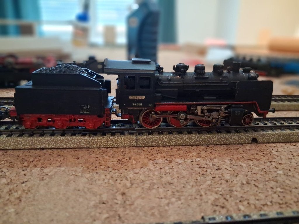 Marklin stoomloc met tender, Hobby en Vrije tijd, Wisselstroom, Gebruikt, Locomotief, Ophalen of Verzenden
