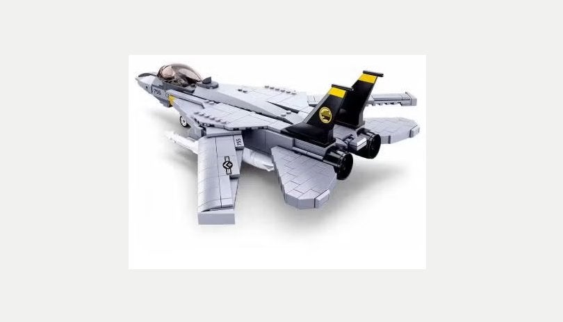 Bouwblokken set Militair - F14 Tomcat (404 blokjes), Overige merken, Tank, Groter dan 1:32, Nieuw