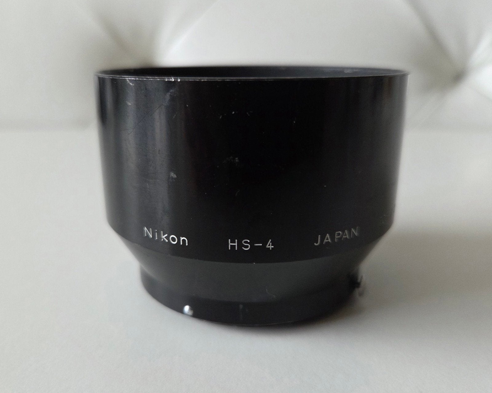 Nikon HS-4 metalen zonnekap, Gebruikt, Overige typen, Nikon, Ophalen of Verzenden