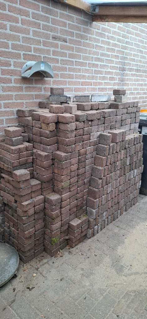 Gratis koppelstones, Tuin en Terras, Ophalen, Gebruikt, Beton, Klinkers