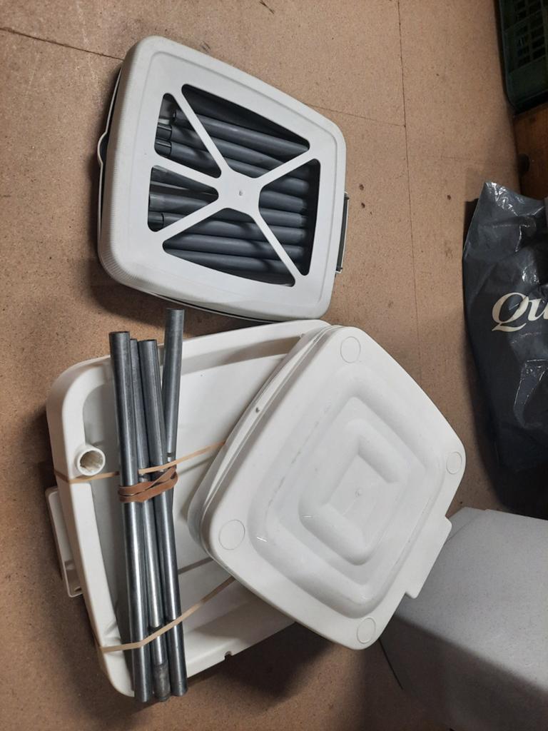 Camping vuilniszakhouder, Ophalen, Gebruikt