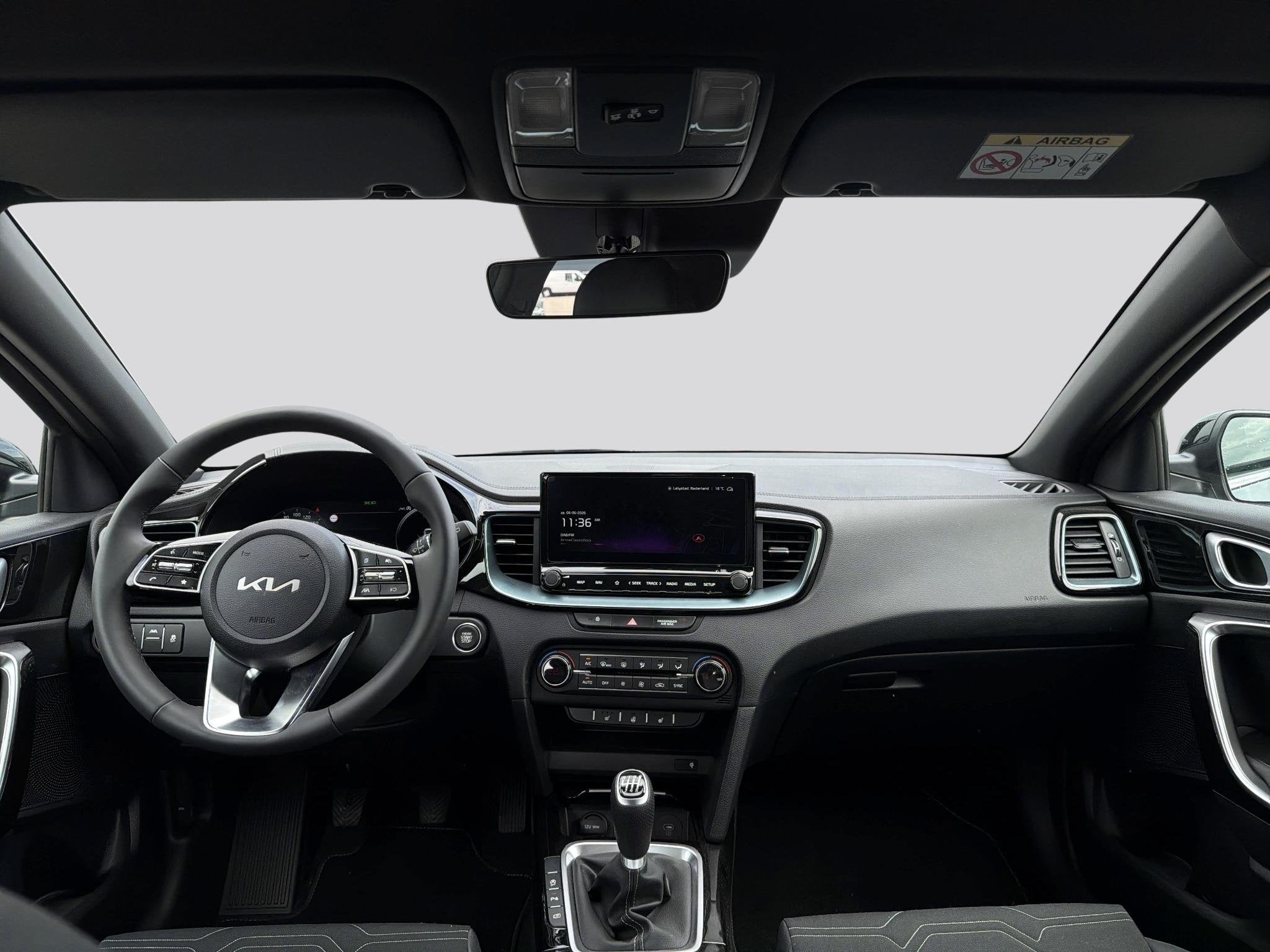 Kia Ceed 1.0 T-GDi Design Edition | Stoelverwarming | Parkee, Euro 6, Leder en Stof, Origineel Nederlands, Handgeschakeld