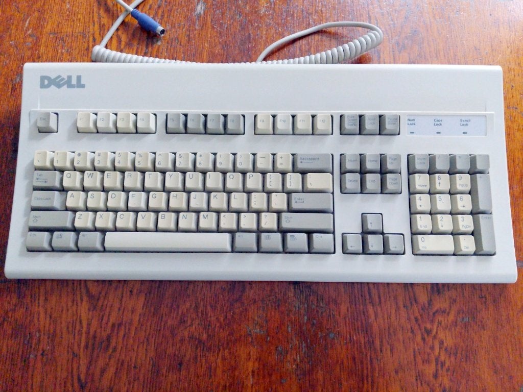 Klassiek Dell AT101W Mechanisch Toetsenbord, Computers en Software, Toetsenborden, Ophalen, Qwerty, DELL, Bedraad