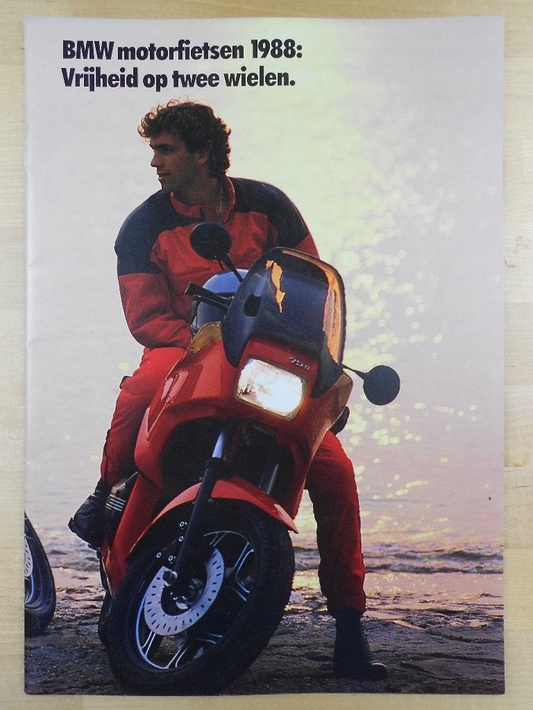 BMW K100 K75 R100 R80 R65 Boxer Brochure 1988 Folder, Motoren, Ophalen of Verzenden, BMW