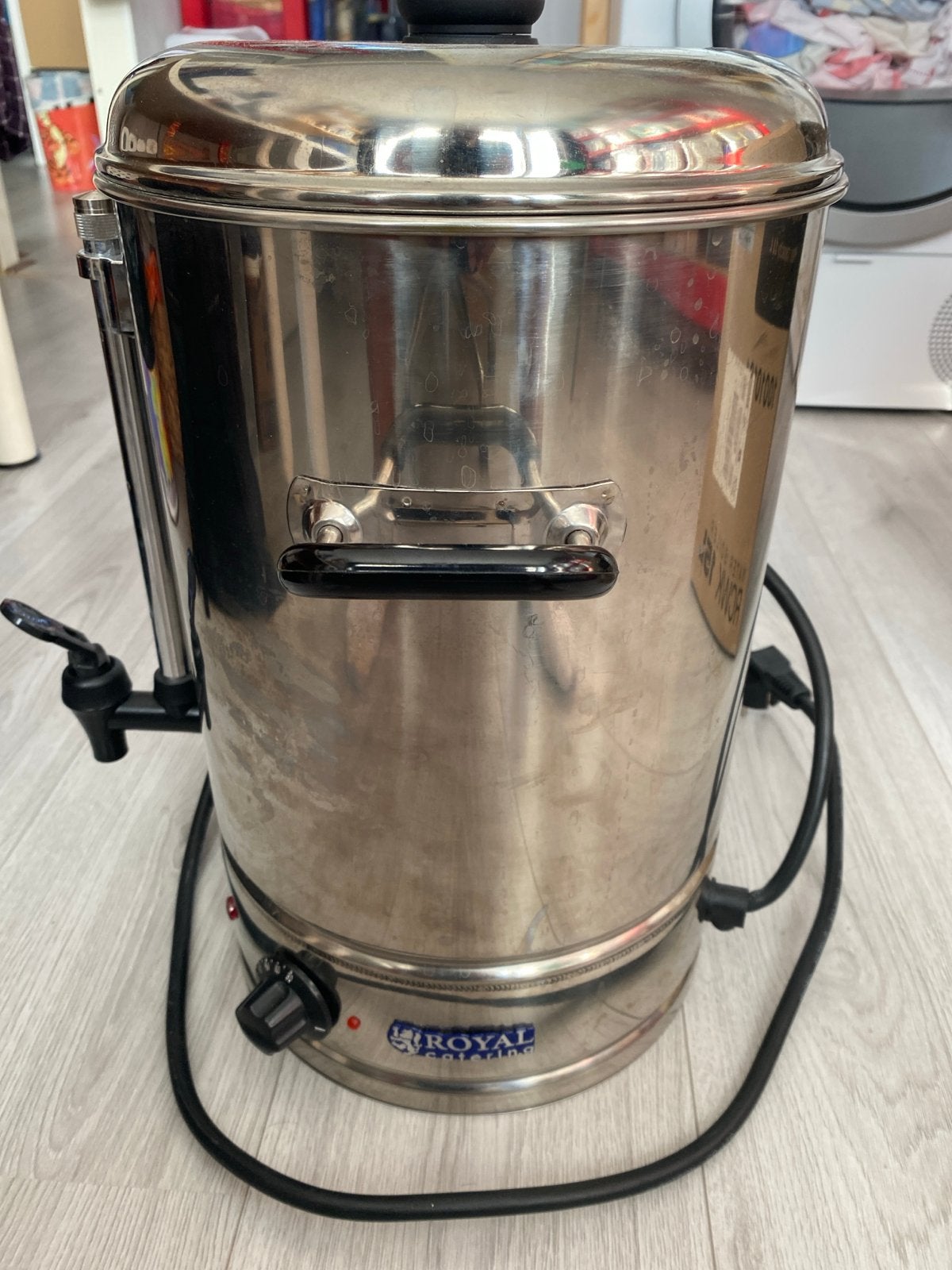 Royal Catering Waterkoker RCWK 15L - RVS, 2 liter of meer, Ophalen, Gebruikt, Rvs