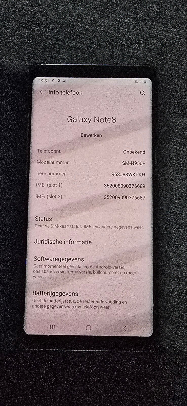 Samsung Galaxy Note 8, Telecommunicatie, Gebruikt, Touchscreen, Ophalen of Verzenden, 64 GB