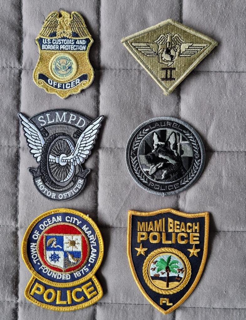 Patches Amerikaanse politie, Verzenden, Zo goed als nieuw