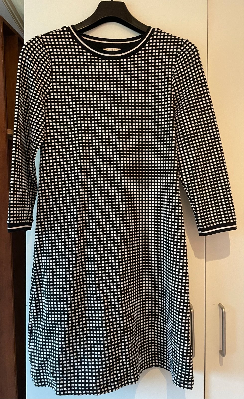 EDC by Esprit jurk met 7/8 mouwen, Maat 38/40 (M), Zwart, Ophalen of Verzenden, Zo goed als nieuw