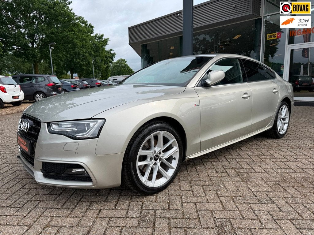 Audi A5 Sportback 1.8 TFSI S-Line Sport Automaat, Navi, Blue, Gebruikt, Euro 6, 4 cilinders, 4 stoelen