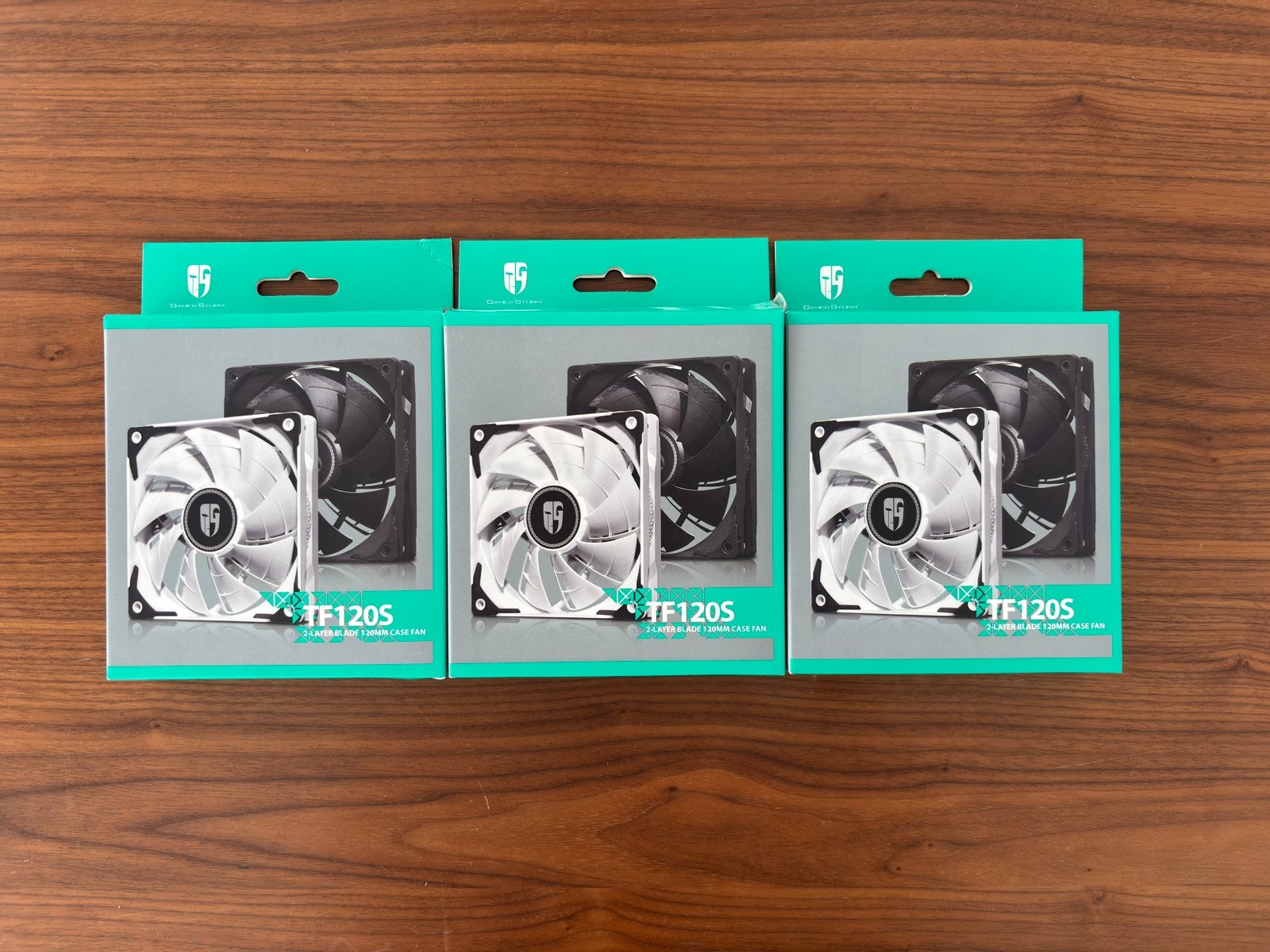 3x DeepCool TF120S 120mm PC Ventilator - Wit, Ophalen, Gebruikt