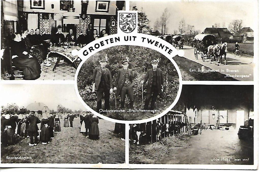 Overijssel- -5-luik., Verzamelen, Verzenden, 1940 tot 1960, Gelopen, Overijssel