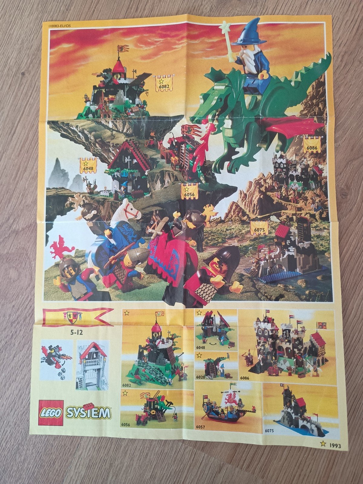 Lego System folders uit 1993 - Castle, Pirates, Space, City, Ophalen of Verzenden, Gebruikt, Overige typen, Lego