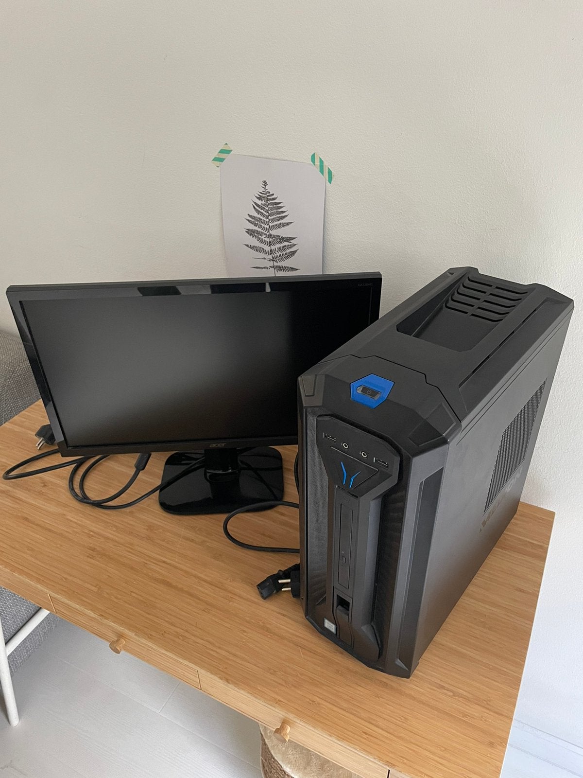 Medion ERAZER P66002 Gaming PC + Acer Full HD Monitor, Computers en Software, Gebruikt, HDD, 8 GB, Ophalen of Verzenden