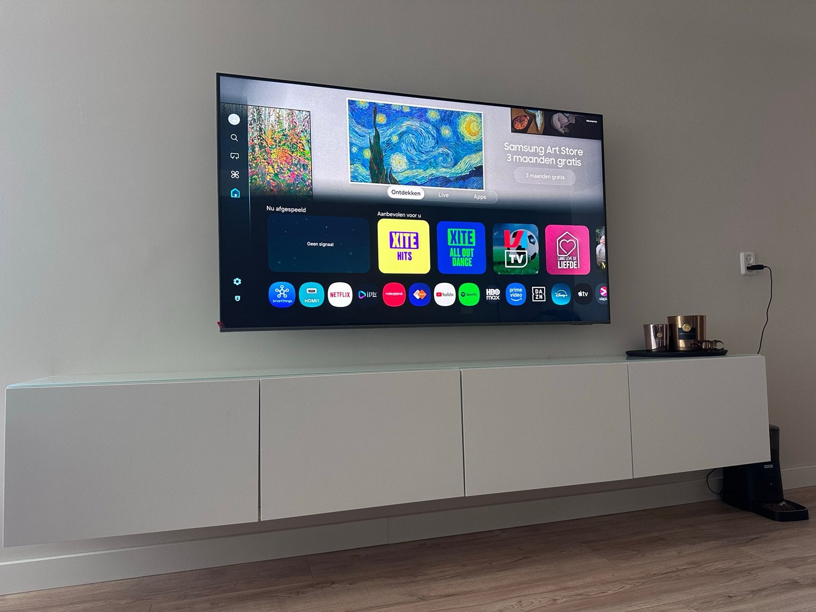 IKEA Besta TV meubel 240 cm - Zo goed als nieuw, Huis en Inrichting, Kasten | Televisiemeubels, Ophalen, Overige materialen, Zo goed als nieuw