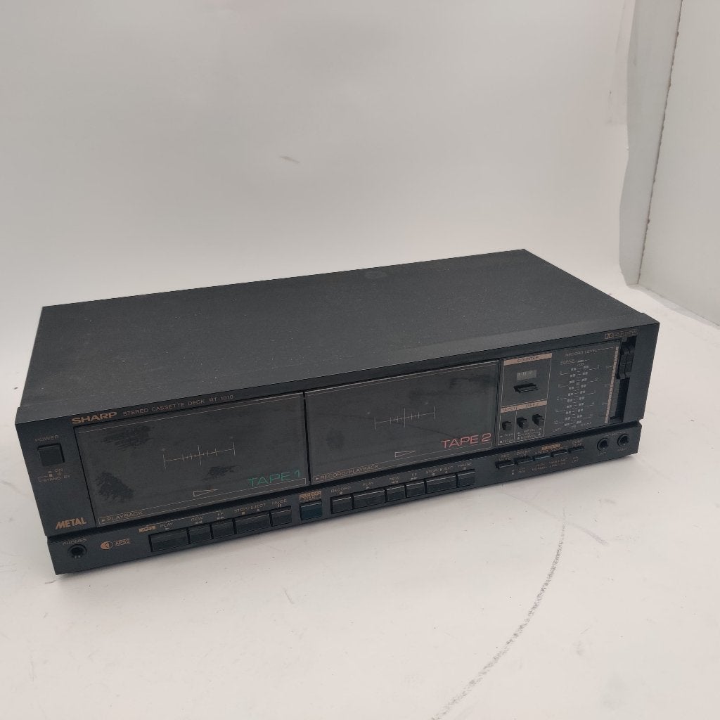 Sharp Stereo Cassette Deck RT-1010 ( Werkt Perfect!) €89.99, Dubbel, S, S, S