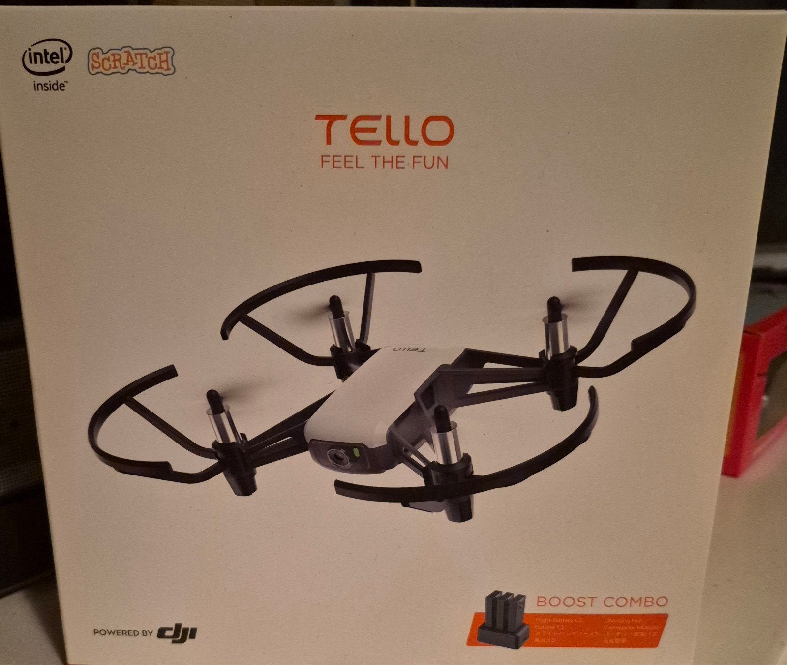 DJI Tello Boost Combo Drone met 3 accu's en lader, Audio, Tv en Foto, Ophalen, Basiskwaliteit, Speelgoeddrone, Zo goed als nieuw