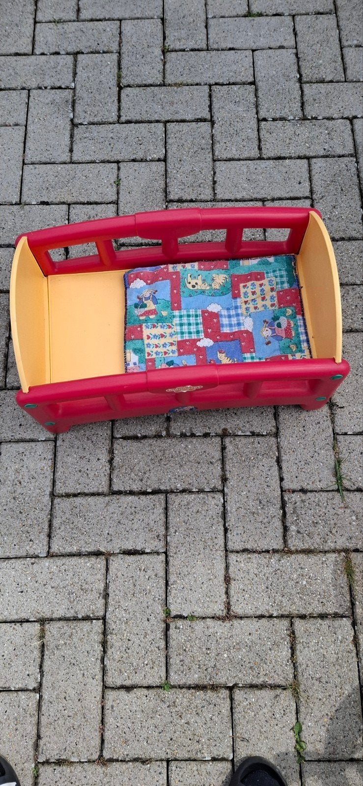 Leuk poppenbedje dekentje en kussentje, Kinderen en Baby's, Speelgoed | Poppen, Ophalen, Gebruikt, Babypop