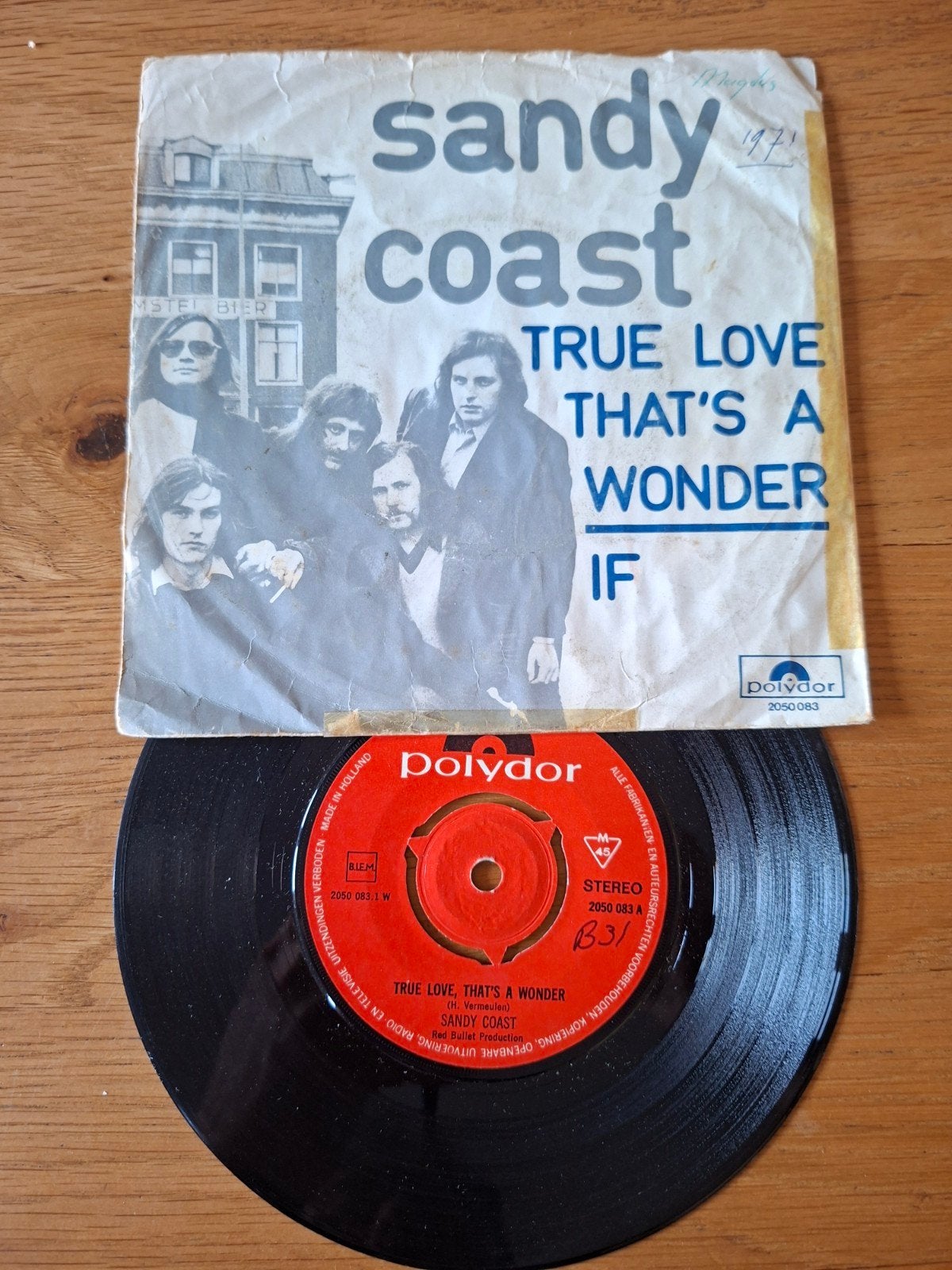 Sandy Coast - True Love, That's a Wonder / If (Vinyl Single), Gebruikt, Originele persing, 7 inch, Ophalen of Verzenden