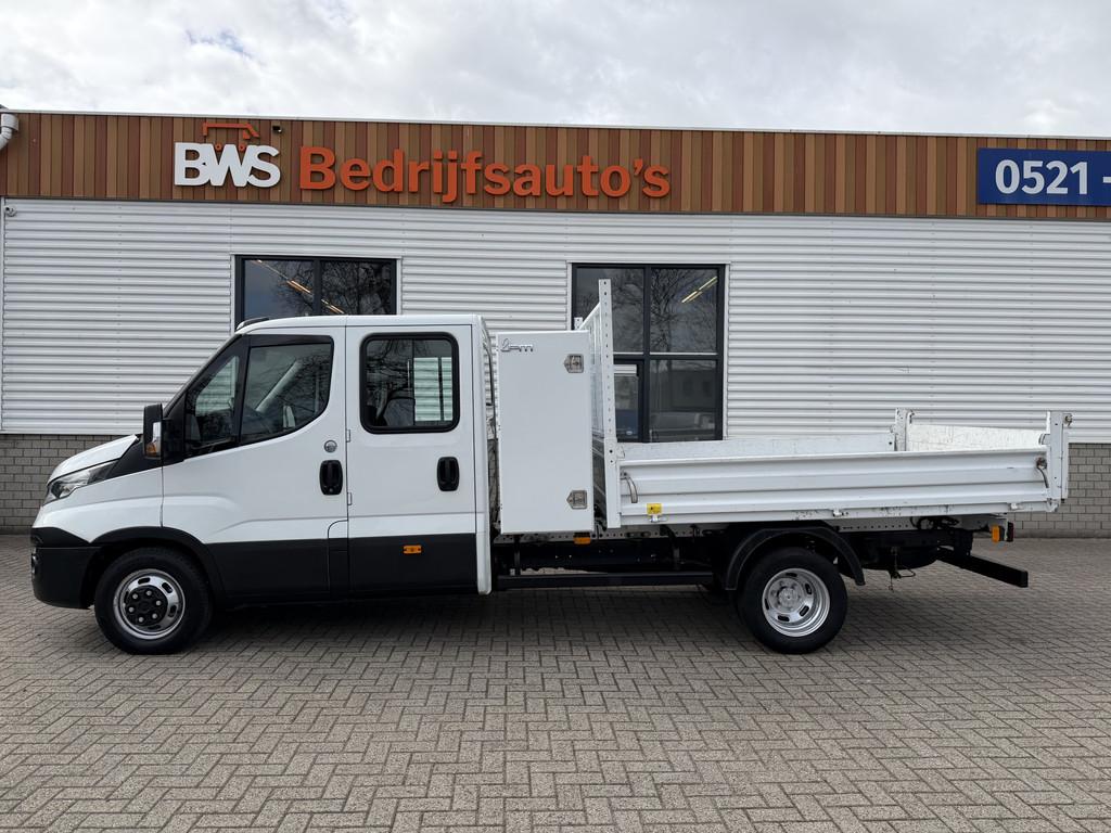 Iveco Daily 35C14D euro 6 / DC 6 persoons / JPM kipper / vas, 13 km/l, Gebruikt, Startonderbreker, Wit